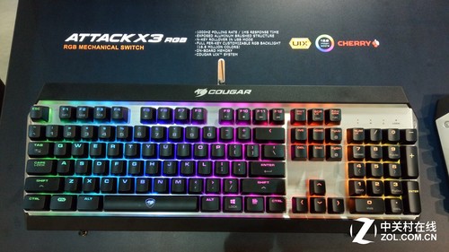 骨伽首款RGB背光机械键盘 ATTACK X3 RGB