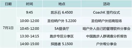 2016亚洲户外展活动日程表(图9) 2016亚洲户外展活动日程表(图9)