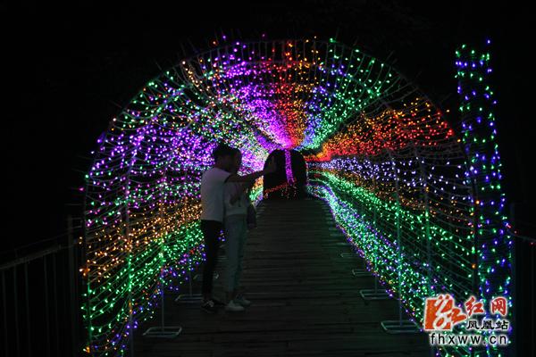凤凰县梦幻灯光节开幕 优美风景羡煞游人(图4)